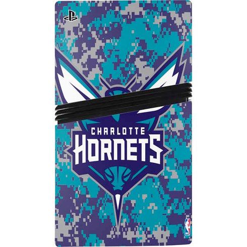 NBA Charlotte Hornets Digi Camo PS5 Pro Console Skin