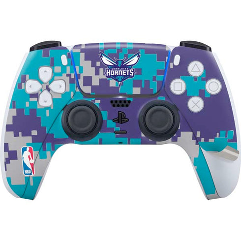 NBA Charlotte Hornets Digi Camo PS5 Pro Disk Bundle Skin