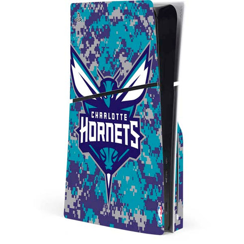 NBA Charlotte Hornets Digi Camo PlayStation PS5 Skins
