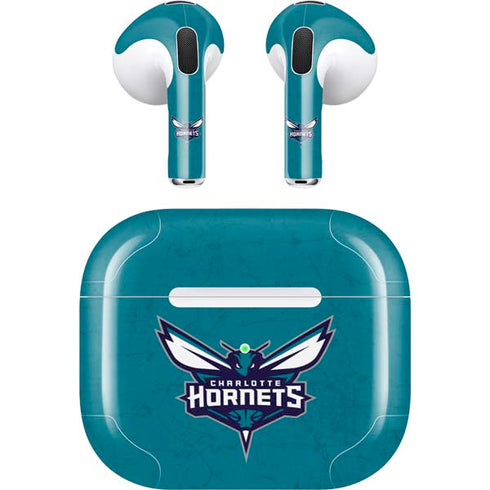 NBA Charlotte Hornets Distressed Apple AirPods (3rd Gen 2021) Skin