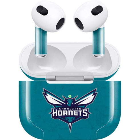 NBA Charlotte Hornets Distressed Apple AirPods (3rd Gen 2021) Skin
