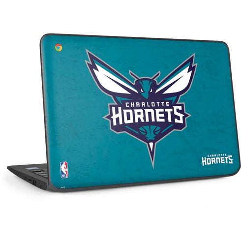 NBA Charlotte Hornets Distressed HP Chromebook Skin
