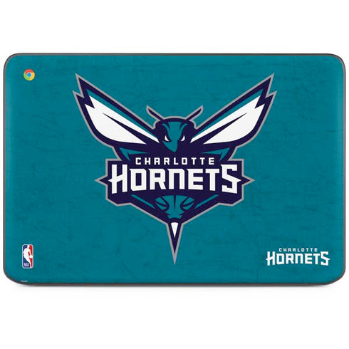NBA Charlotte Hornets Distressed HP Chromebook Skin