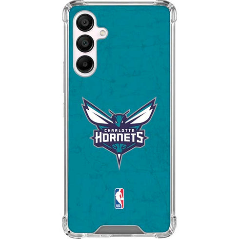 NBA Charlotte Hornets Distressed Galaxy A16 5G Clear Case