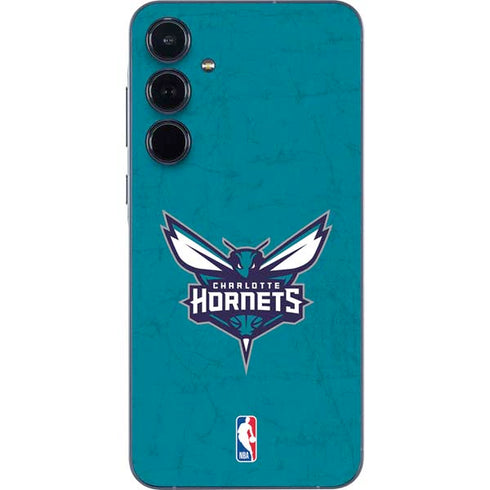 NBA Charlotte Hornets Distressed Galaxy A35 5G Skin
