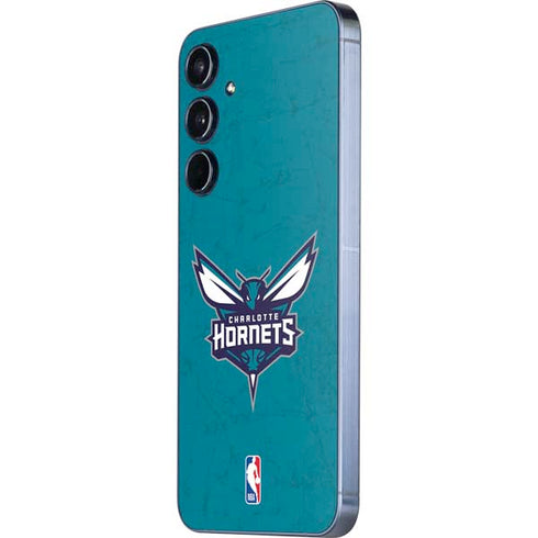NBA Charlotte Hornets Distressed Galaxy A35 5G Skin