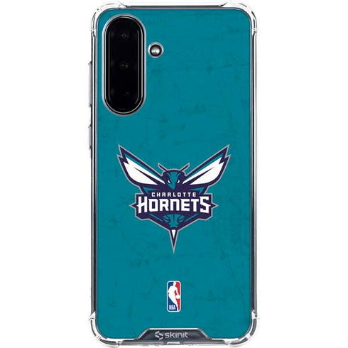 NBA Charlotte Hornets Distressed Galaxy A36 5G Clear Case