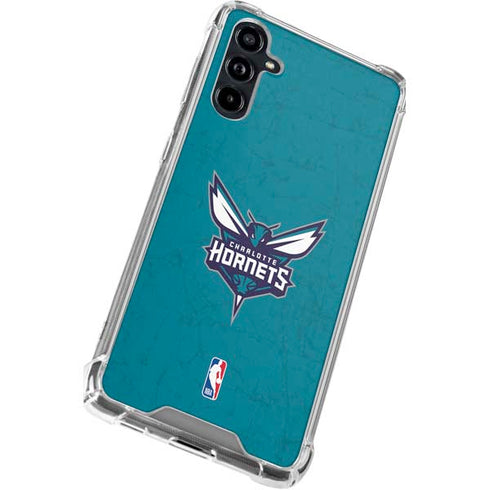 NBA Charlotte Hornets Distressed Galaxy A54 5G Clear Case