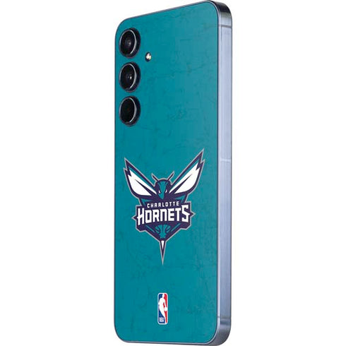 NBA Charlotte Hornets Distressed Galaxy A55 5G Skin