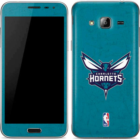 NBA Charlotte Hornets Distressed Galaxy J3 Skin