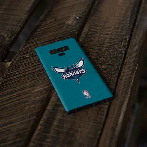 NBA Charlotte Hornets Distressed Galaxy Note 9 Skin