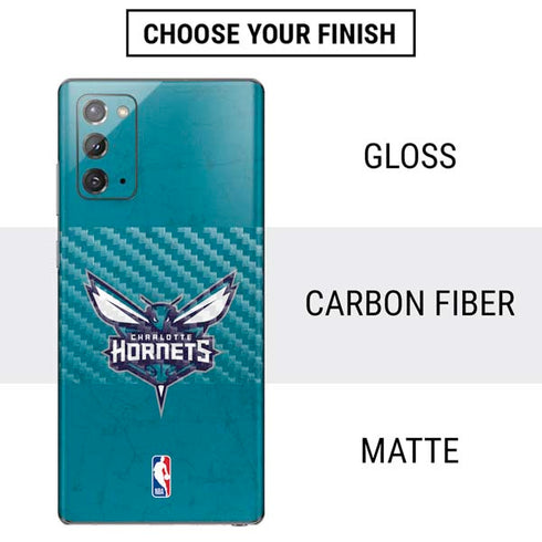 NBA Charlotte Hornets Distressed Galaxy Note20 5G Skin