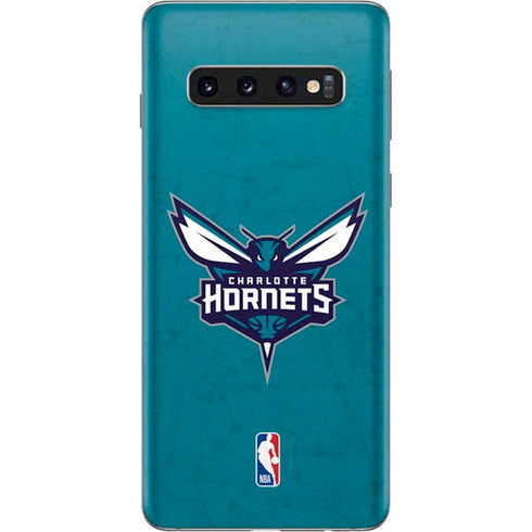 NBA Charlotte Hornets Distressed Galaxy S10 Skin
