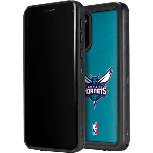 NBA Charlotte Hornets Distressed Galaxy S20 Plus Waterproof Case