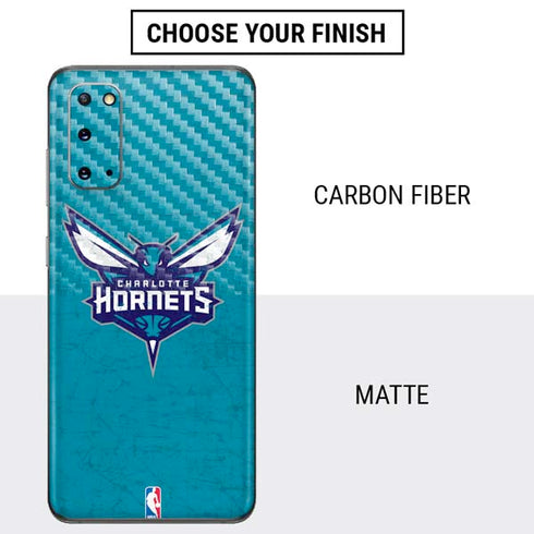 NBA Charlotte Hornets Distressed Galaxy S20 Skin