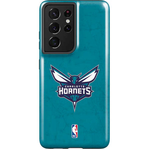 NBA Charlotte Hornets Distressed Galaxy S21 Ultra 5G Pro Case