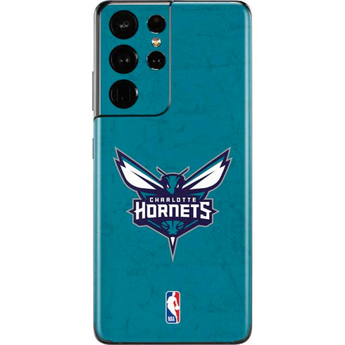 NBA Charlotte Hornets Distressed Galaxy S21 Ultra 5G Skin