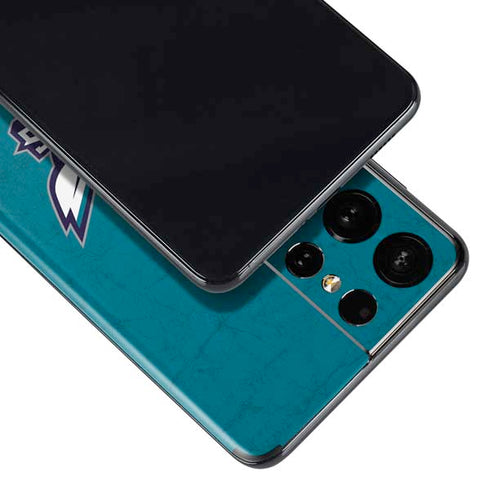 NBA Charlotte Hornets Distressed Galaxy S21 Ultra 5G Skin