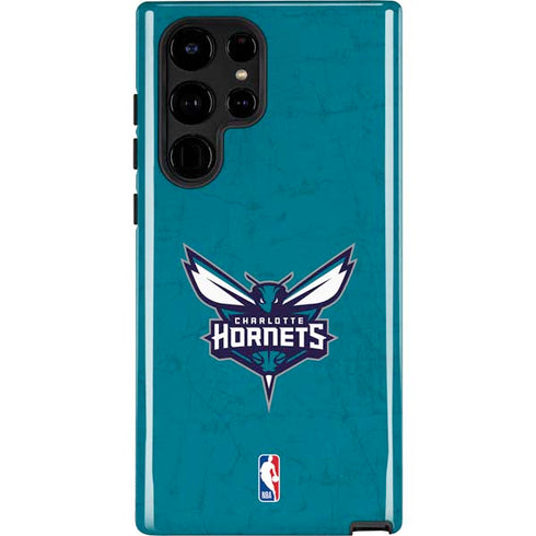 NBA Charlotte Hornets Distressed Galaxy S22 Ultra Pro Case