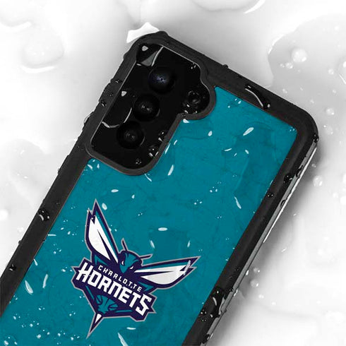 NBA Charlotte Hornets Distressed Galaxy S24 Plus Waterproof Case