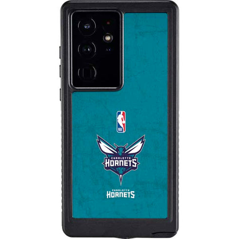 NBA Charlotte Hornets Distressed Galaxy S24 Ultra Waterproof Case