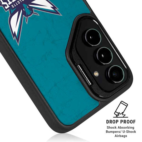 NBA Charlotte Hornets Distressed Galaxy S25 Plus Kickstand Case