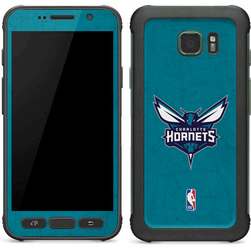 NBA Charlotte Hornets Distressed Galaxy S7 Active Skin