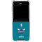 NBA Charlotte Hornets Distressed Galaxy Z Flip5 5G Clear Case