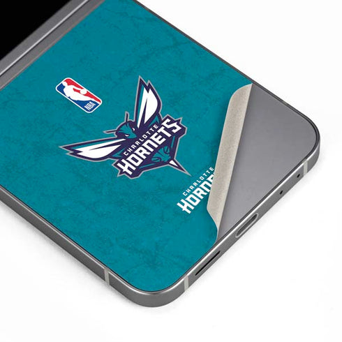 NBA Charlotte Hornets Distressed Galaxy Z Flip6 Skin