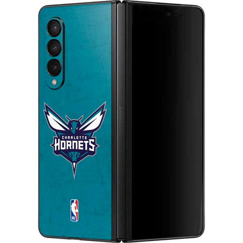 NBA Charlotte Hornets Distressed Galaxy Z Fold3 5G Skin