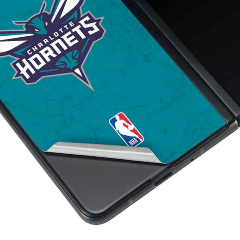 NBA Charlotte Hornets Distressed Galaxy Z Fold3 5G Skin
