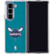 NBA Charlotte Hornets Distressed Galaxy Z Fold5 5G Clear Case