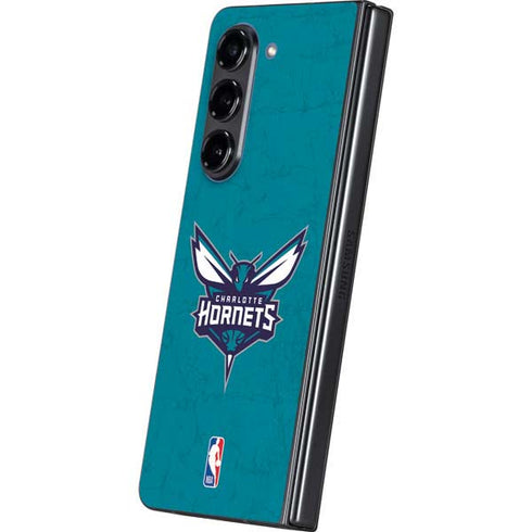 NBA Charlotte Hornets Distressed Galaxy Z Fold5 5G Skin
