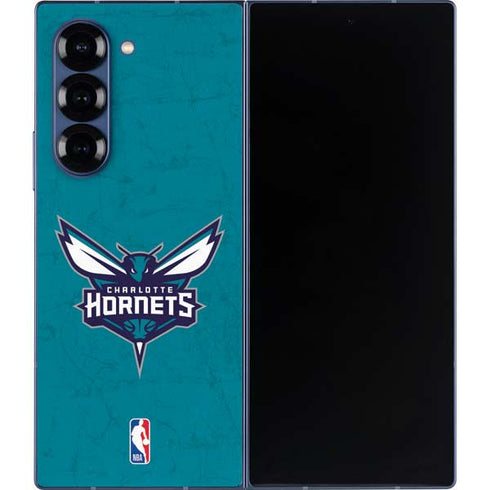 NBA Charlotte Hornets Distressed Galaxy Z Fold6 Skin