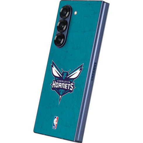 NBA Charlotte Hornets Distressed Galaxy Z Fold6 Skin