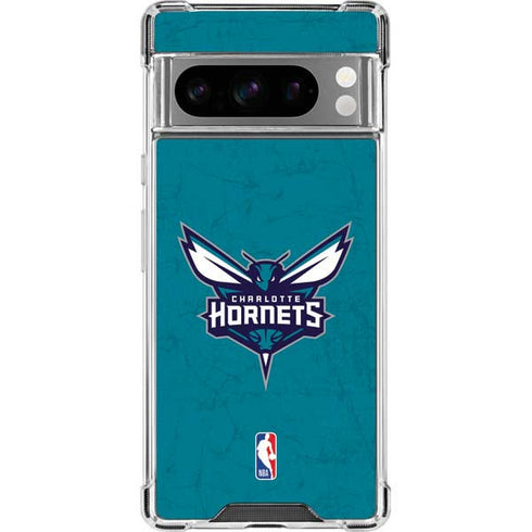 NBA Charlotte Hornets Distressed Google Pixel 8 Pro Clear Case