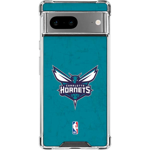 NBA Charlotte Hornets Distressed Google Pixel 8a Clear Case