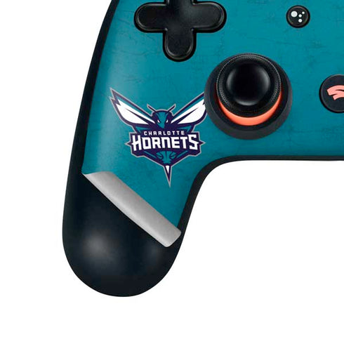 NBA Charlotte Hornets Distressed Google Stadia Controller Skin