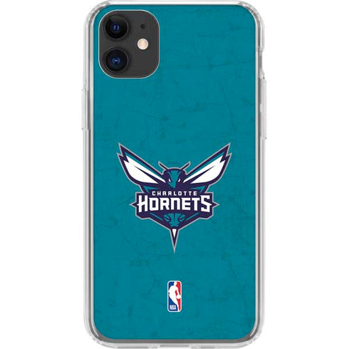 NBA Charlotte Hornets Distressed iPhone 11 Clear Case