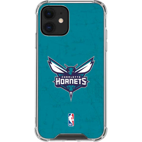 NBA Charlotte Hornets Distressed iPhone 12 Mini Clear Case
