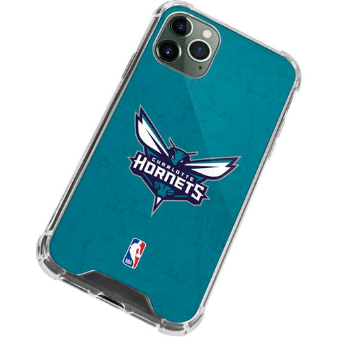 NBA Charlotte Hornets Distressed iPhone 12 Pro Clear Case