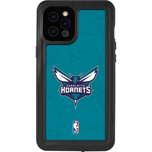 NBA Charlotte Hornets Distressed iPhone 12 Pro Max Waterproof Case