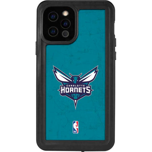 NBA Charlotte Hornets Distressed iPhone 12 Pro Waterproof Case