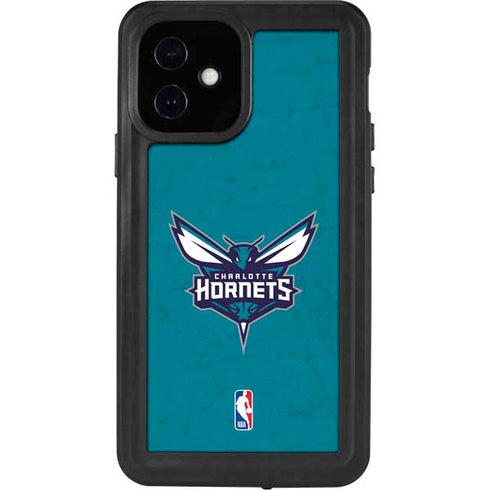 NBA Charlotte Hornets Distressed iPhone 12 Waterproof Case