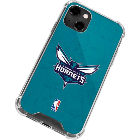 NBA Charlotte Hornets Distressed iPhone 13 Clear Case