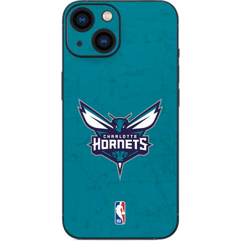 NBA Charlotte Hornets Distressed iPhone 13 Mini Skin