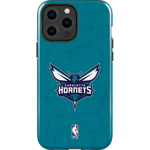NBA Charlotte Hornets Distressed iPhone 13 Pro Max Impact Case