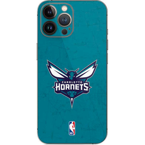 NBA Charlotte Hornets Distressed iPhone 14 Pro Max Skin