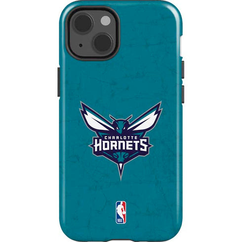 NBA Charlotte Hornets Distressed iPhone 15 Plus Impact Case