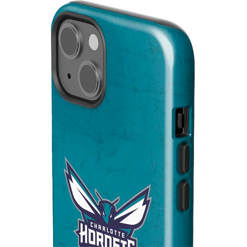 NBA Charlotte Hornets Distressed iPhone 15 Plus Impact Case